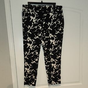 Apt. 9 Black and White Abstract Pants- 12